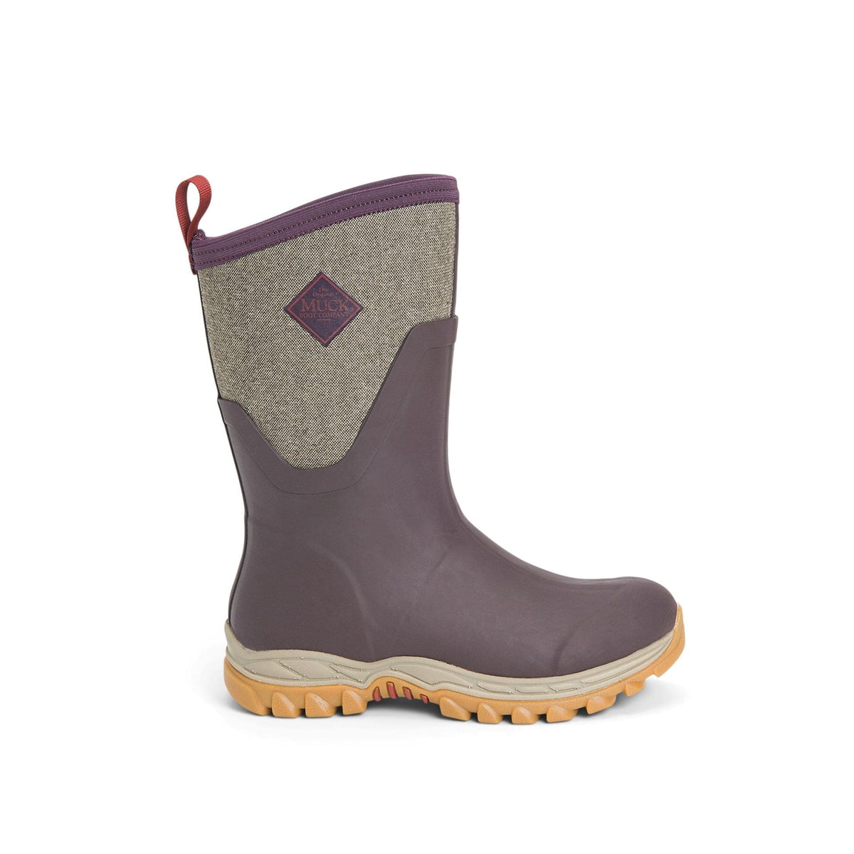 Muck Boots - Arctic Sport Mid Wellington Boots - Wine - Image 8