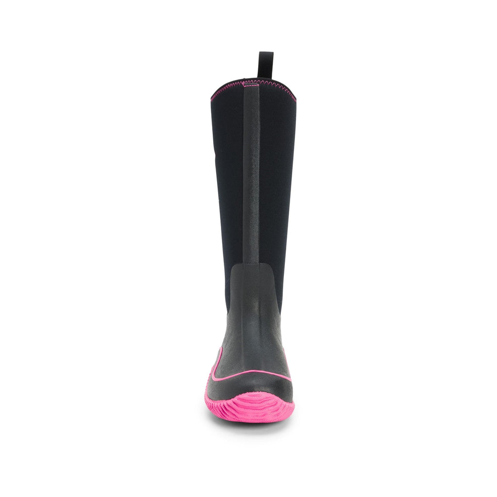 Muck Boots Hale Pull On Womens Wellington - Black/Pink - Image 3