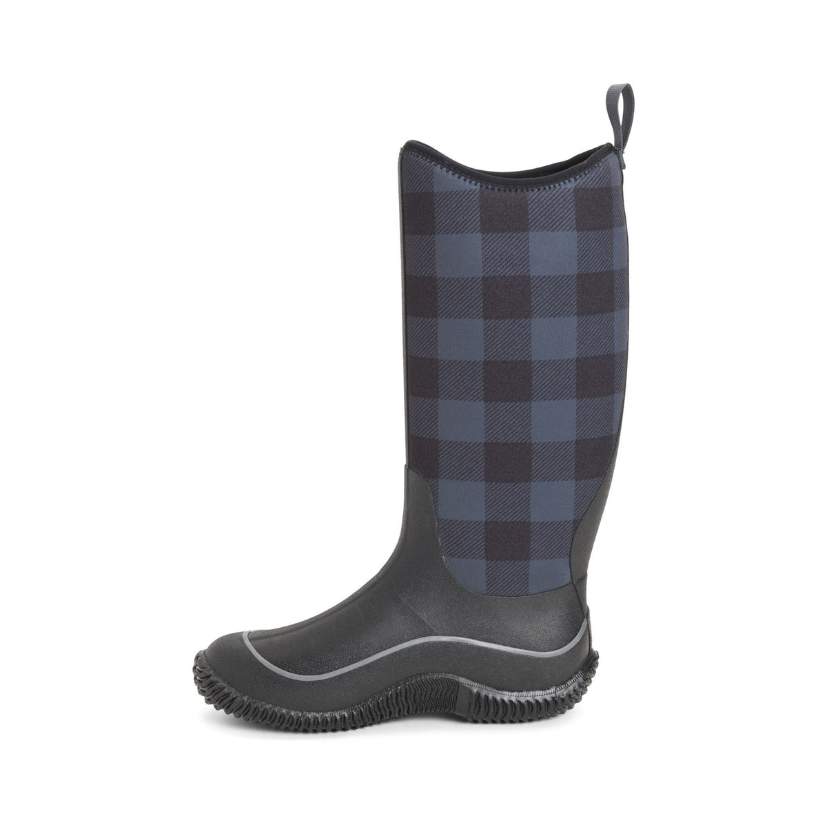 Muck Boots Hale Womens Wellington - Black/Grey Plaid - Image 7