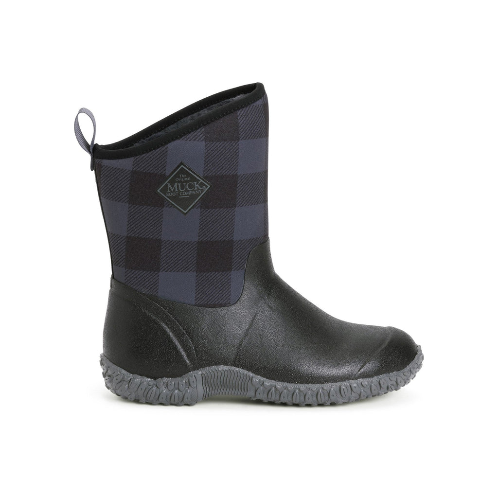 Muck Boots Muckster II Mid Womens Wellington - Black/Grey Plaid - Image 5