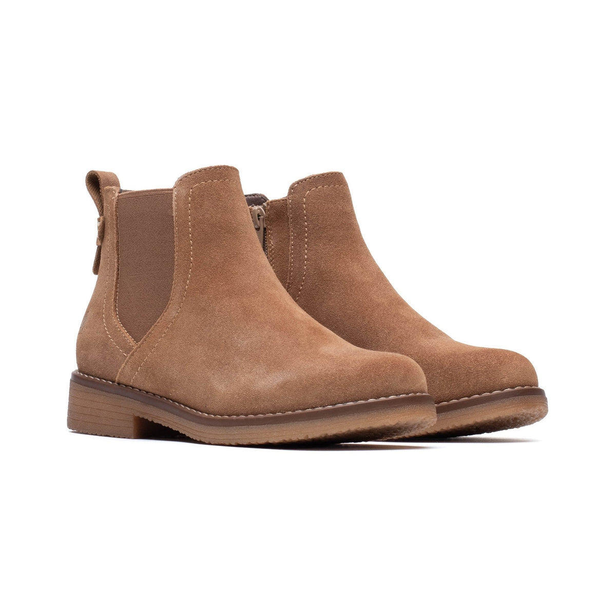 Hush Puppies Maddy Womens Ankle Boots - Light Tan - Image 3