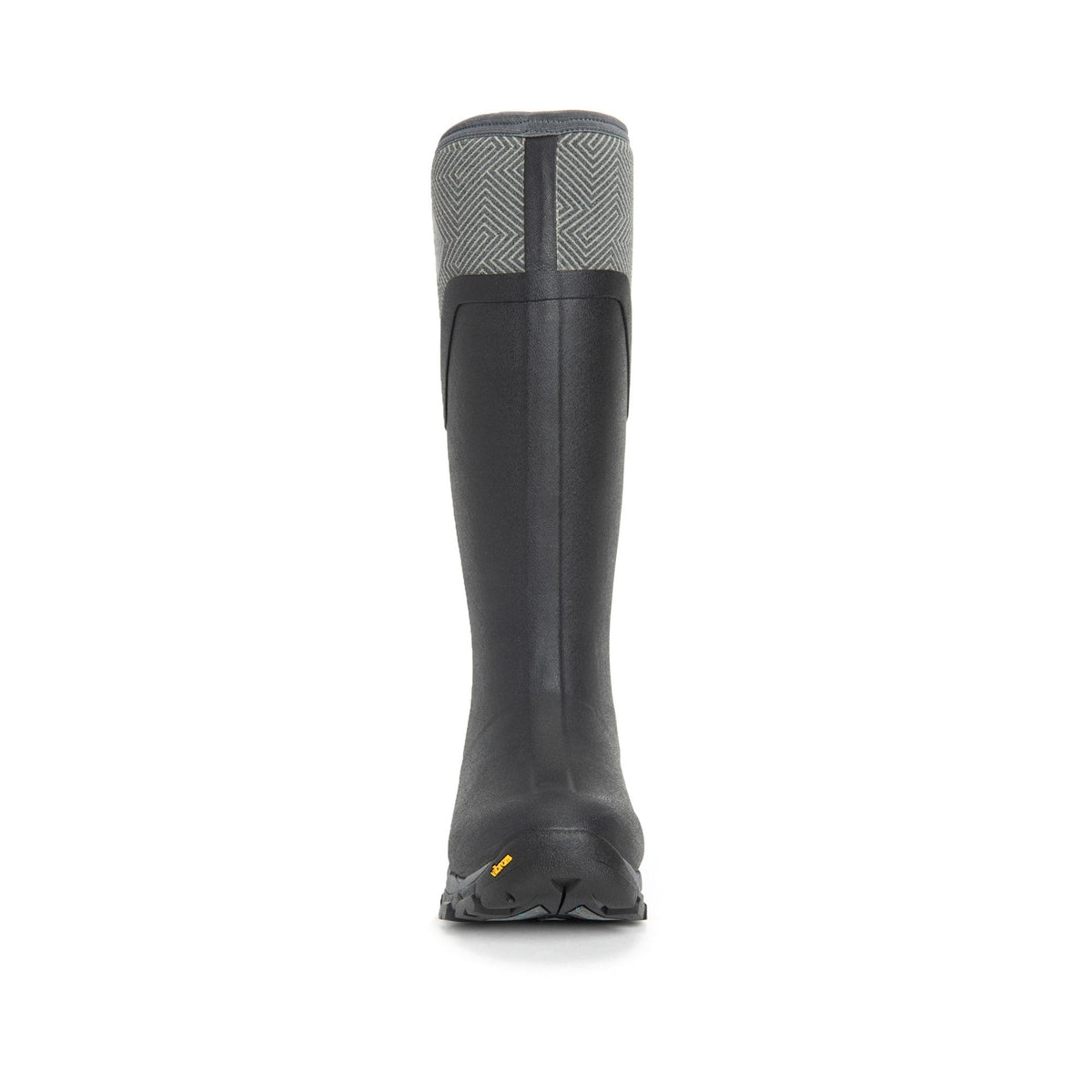 Muck Boots Arctic Ice Tall Womens Wellingtons - Black/Grey Geometric - Image 3