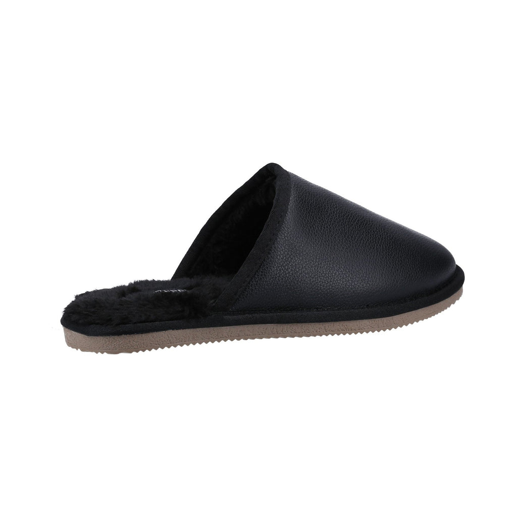 Hush Puppies Coady Leather Slipper Mens - Black - Image 2