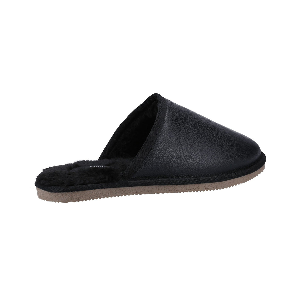 Hush Puppies Coady Leather Slipper Mens - Black - Image 2