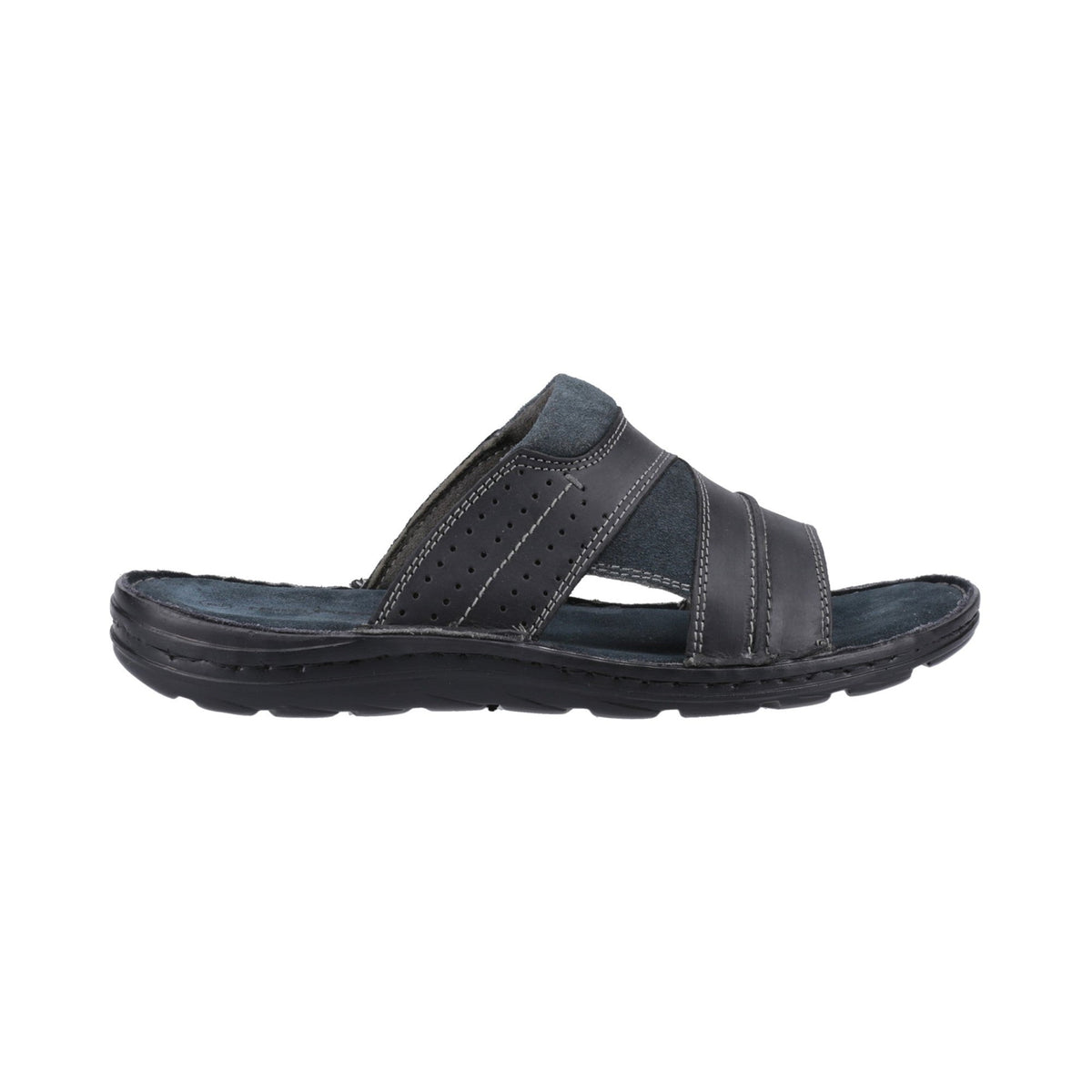 Hush Puppies Archer Mens Mule Sandal - Black - Image 4