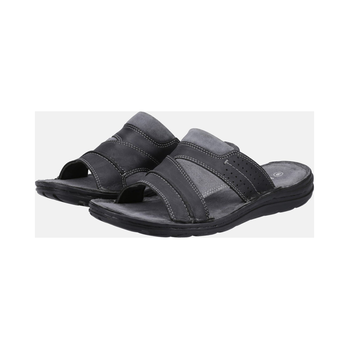 Hush Puppies Archer Mens Mule Sandal - Black - Image 7