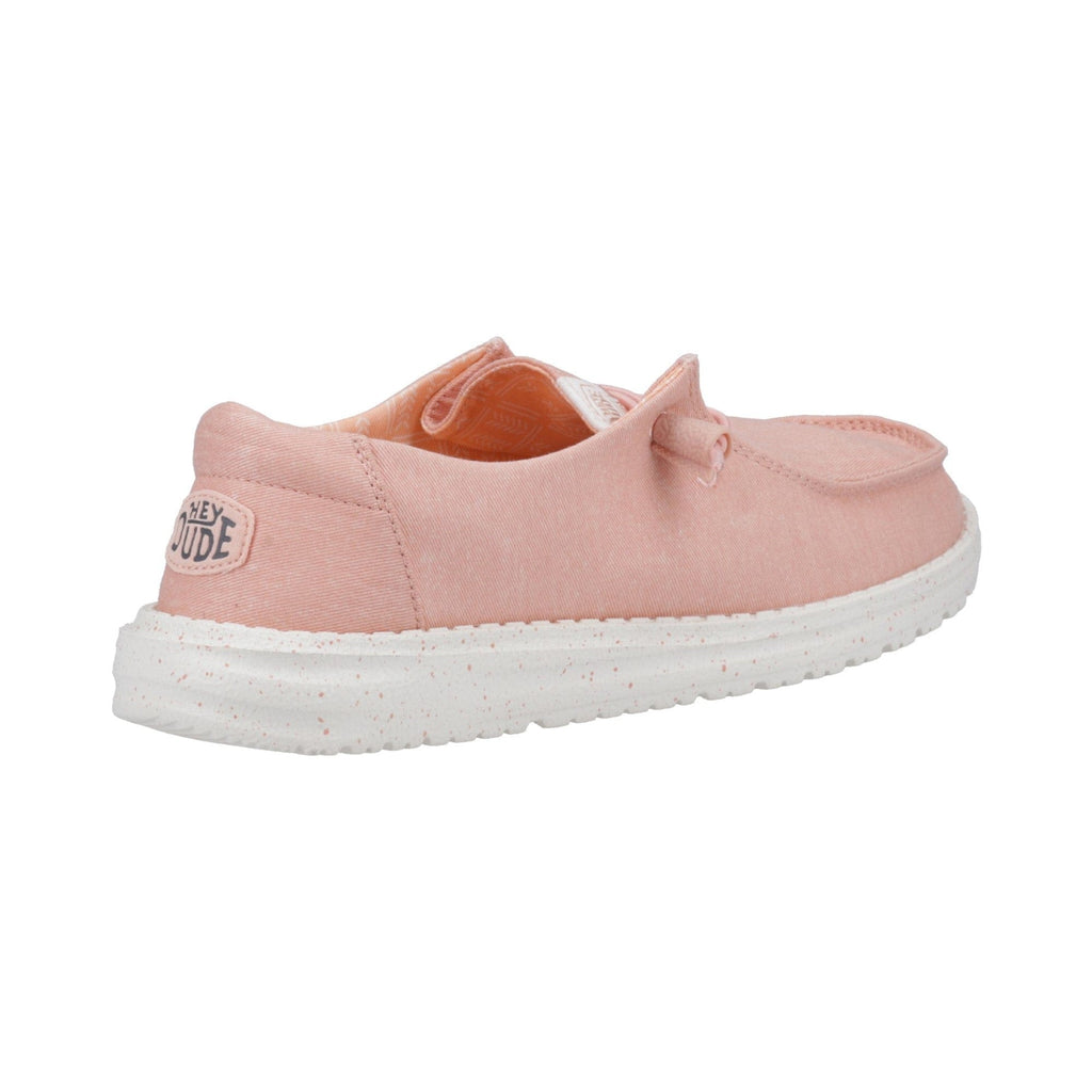 HEYDUDE Wendy Womens Canvas Shoe - Pink - Image 2