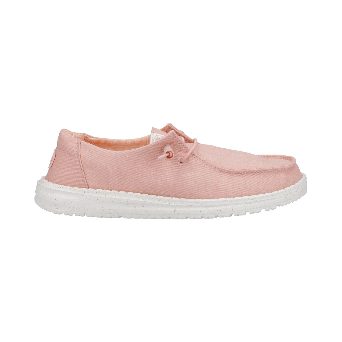 HEYDUDE Wendy Womens Canvas Shoe - Pink - Image 4