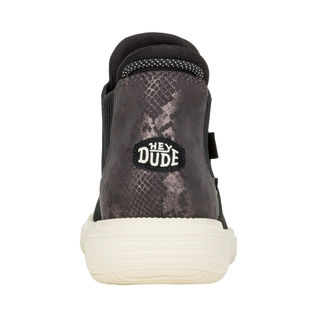 HEYDUDE Branson Suede Novelty Womens Ankle Boots - Black/Snake - Image 2