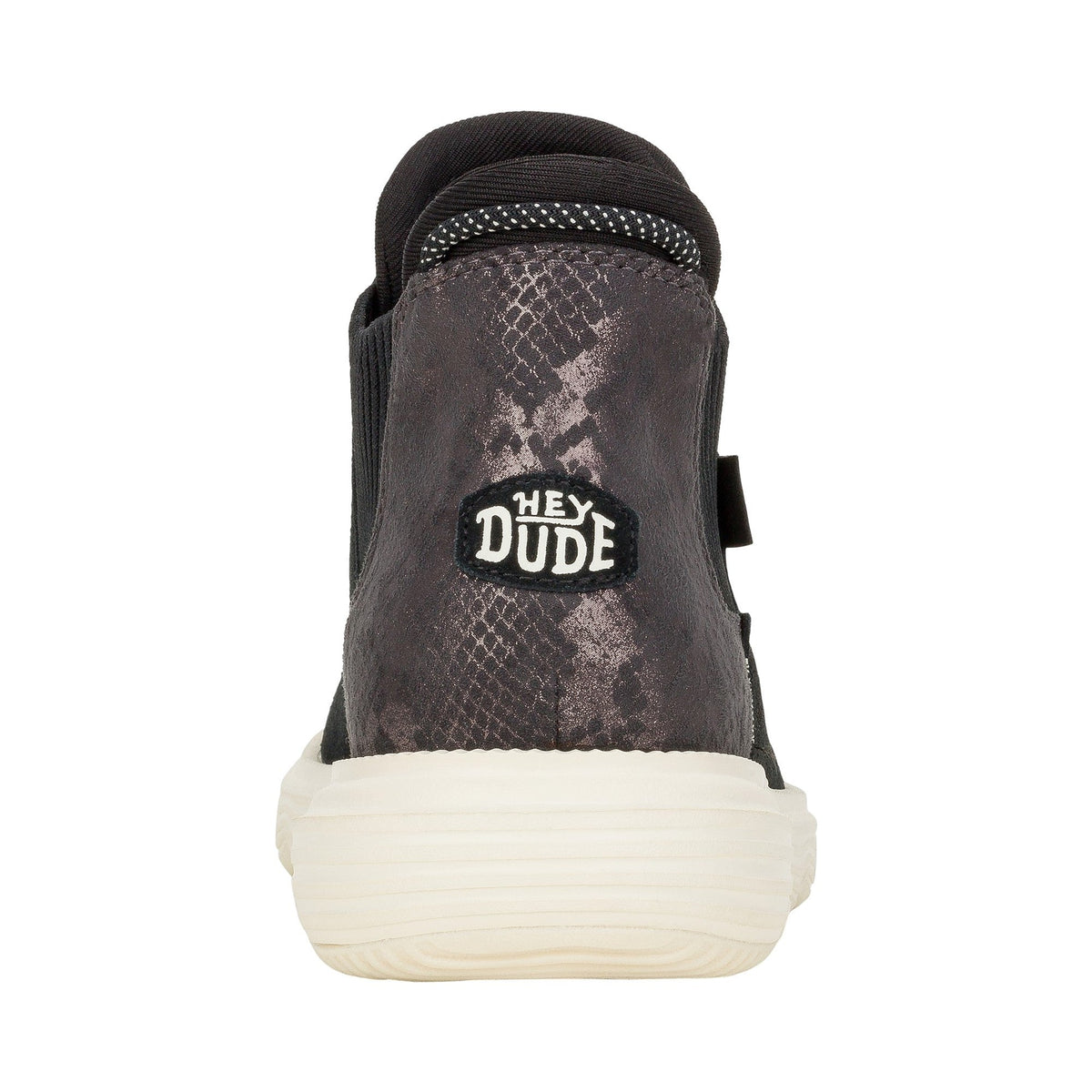HEYDUDE Branson Suede Novelty Womens Ankle Boots - Black/Snake - Image 2
