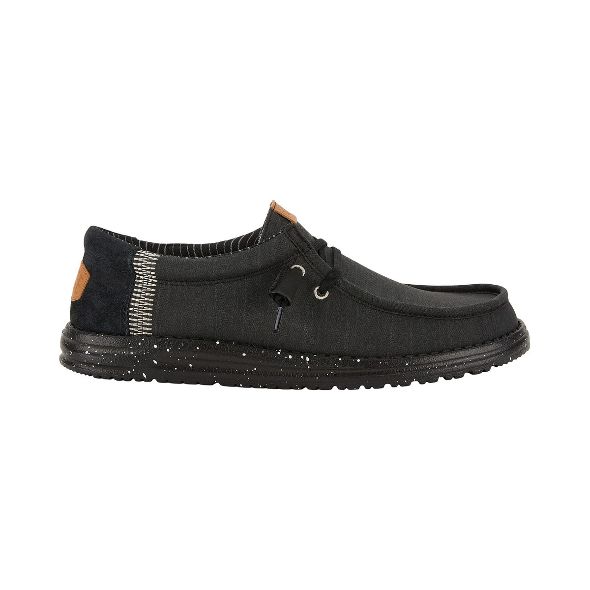 HEYDUDE Wally Elevated Basics Mens Shoes - Black - Image 3