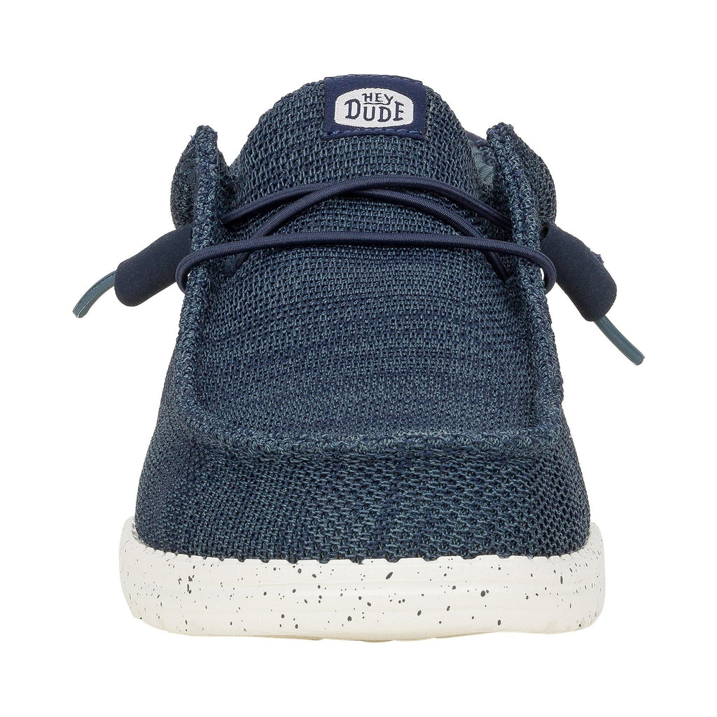 HEYDUDE Wally Stretch Mesh Mens Shoes - Navy - Image 5