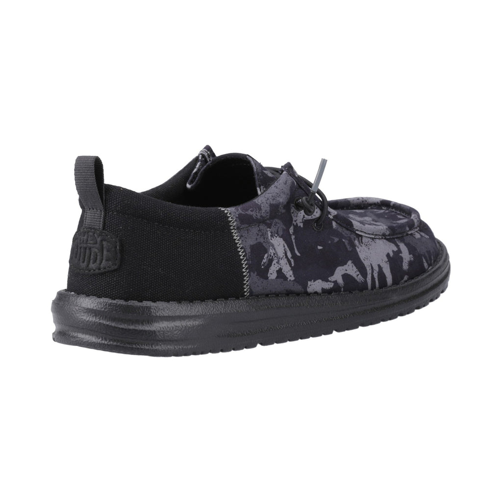 HEYDUDE Wally Funk Hunt Camo Mens Shoes - Black - Image 2