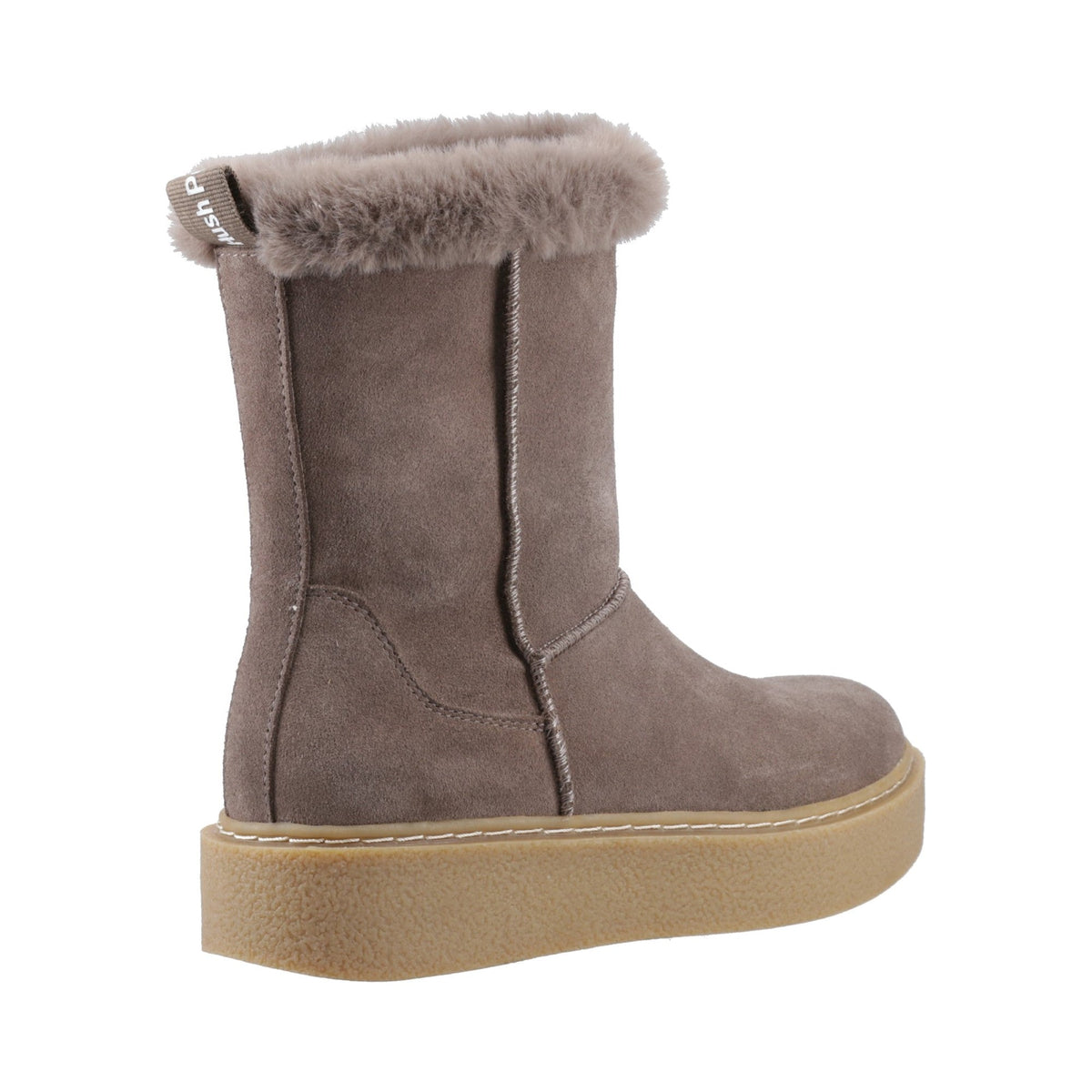 Hush Puppies Becca Mid Boot Womens - Taupe - Image 2