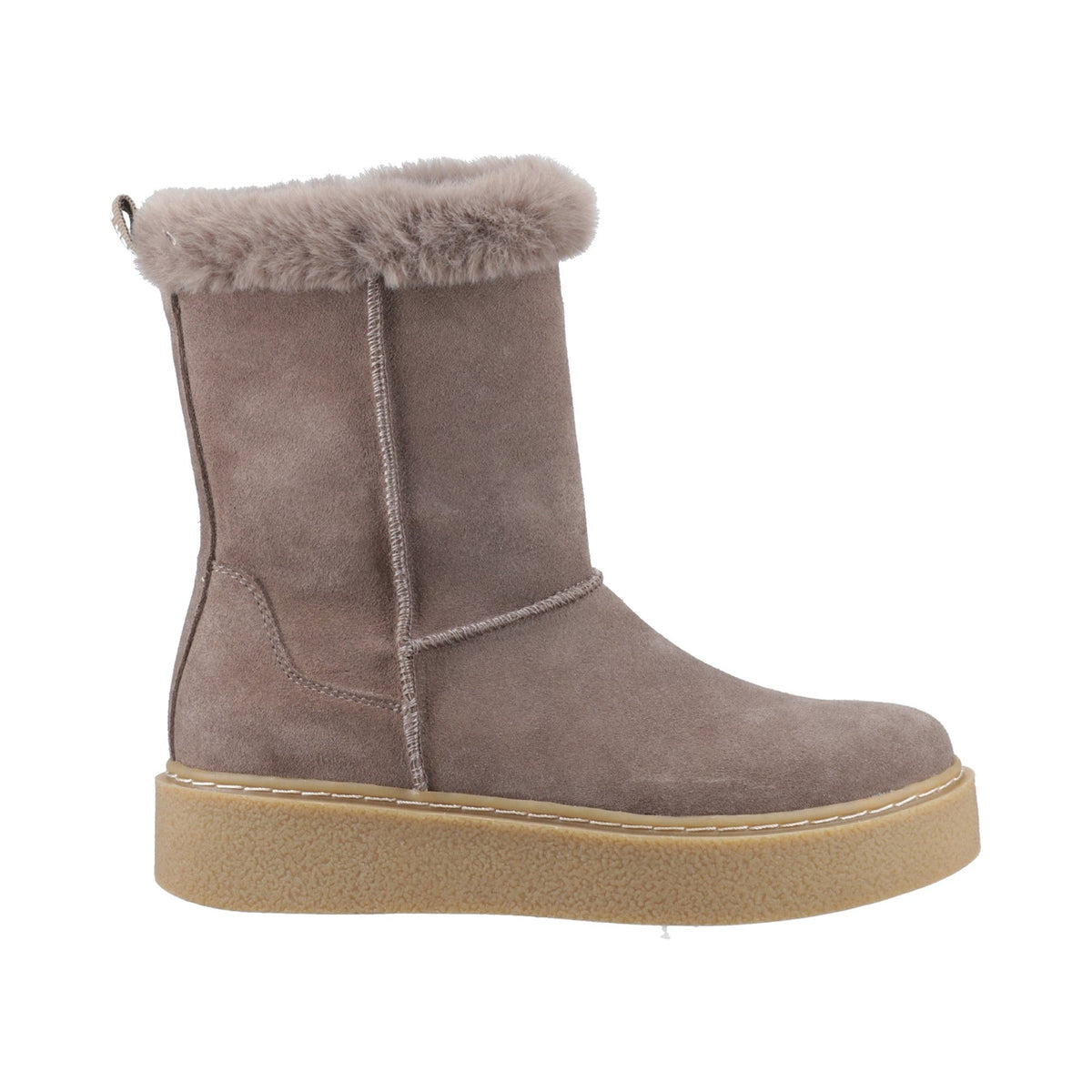 Hush Puppies Becca Mid Boot Womens - Taupe - Image 4
