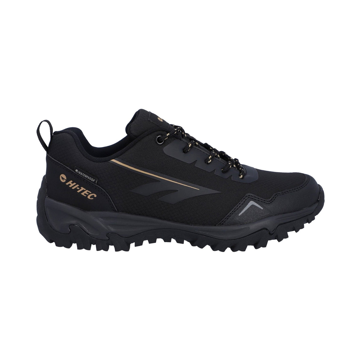 Hi-Tec JAGUAR SPORT WP Mens Trail Shoe - Black/Dune - Image 5