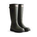 Hunter Field Downpour Adjustable Boot Womens - Dark Olive/Black