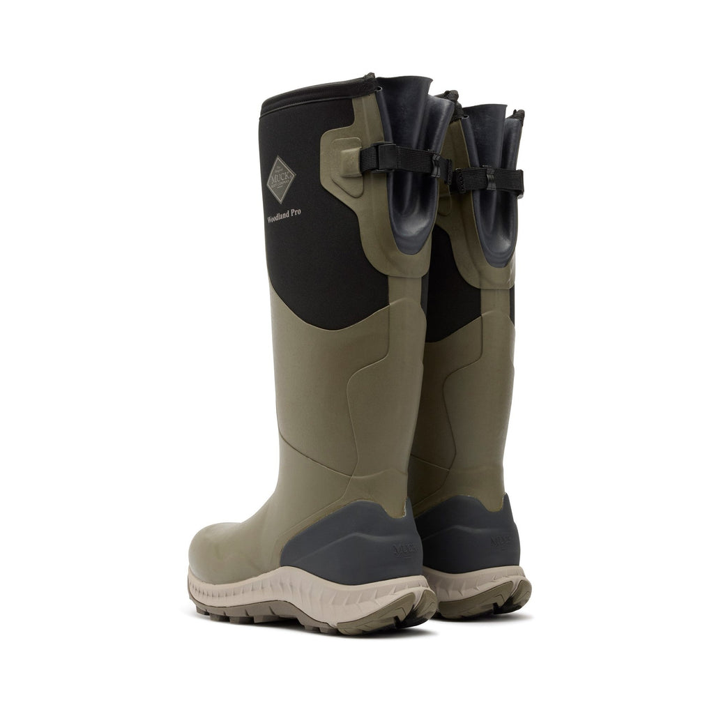 Muck Boots Woodland Pro Mens Wellingtons - Olive - Image 2