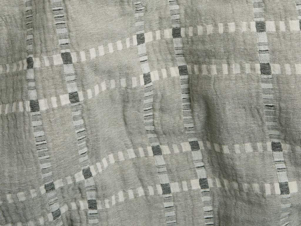 Grid Cotton Wool Coverlet - FINAL SALE (Moss) - Image 3