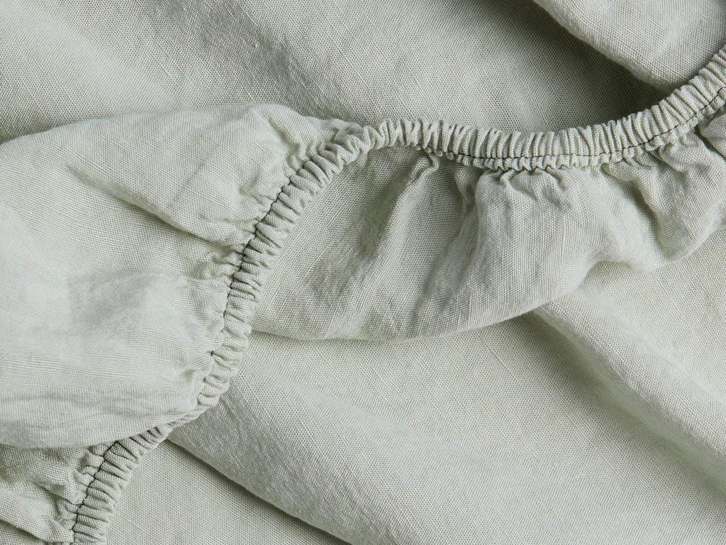 Linen Tencel Fitted Sheet - FINAL SALE (Sage) - Image 3