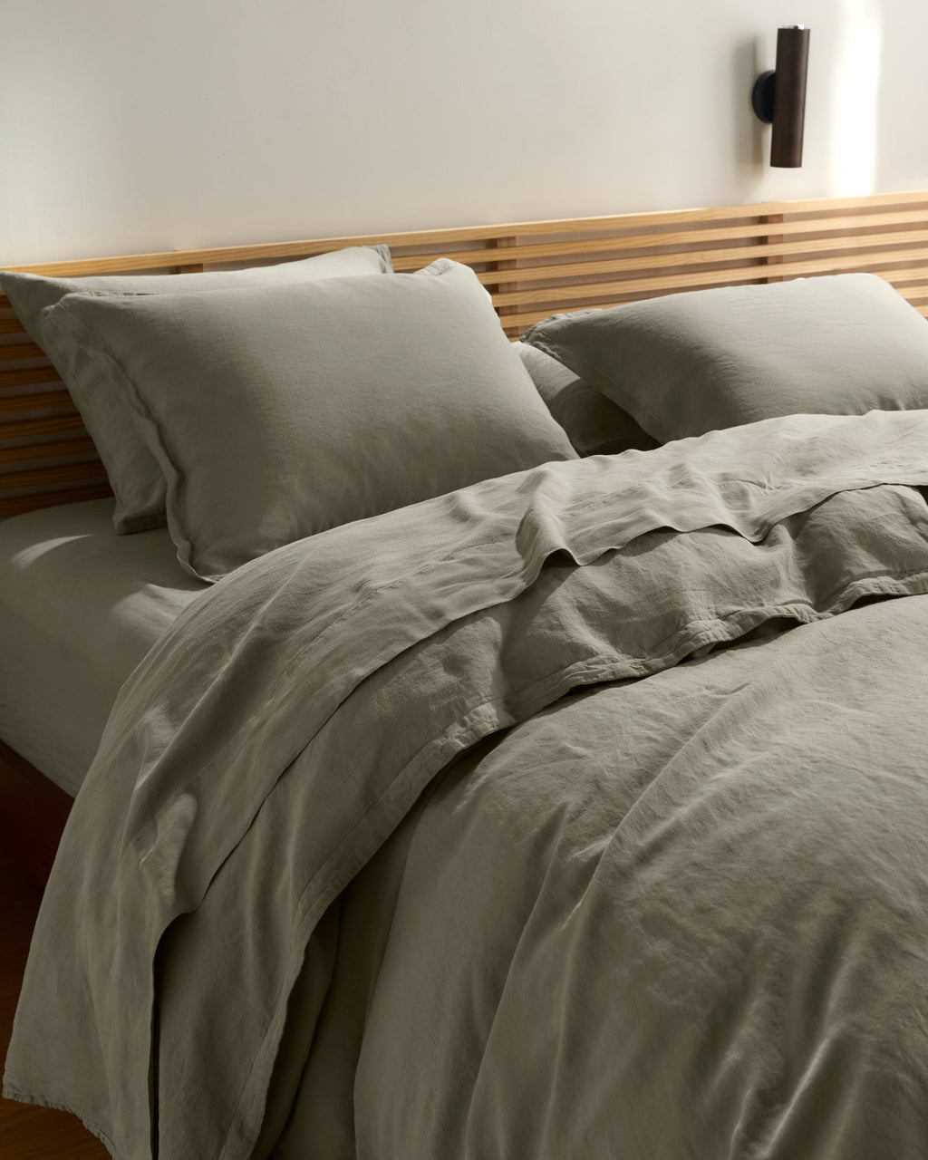 Linen Tencel Top Sheet - FINAL SALE (Moss) - Image 4