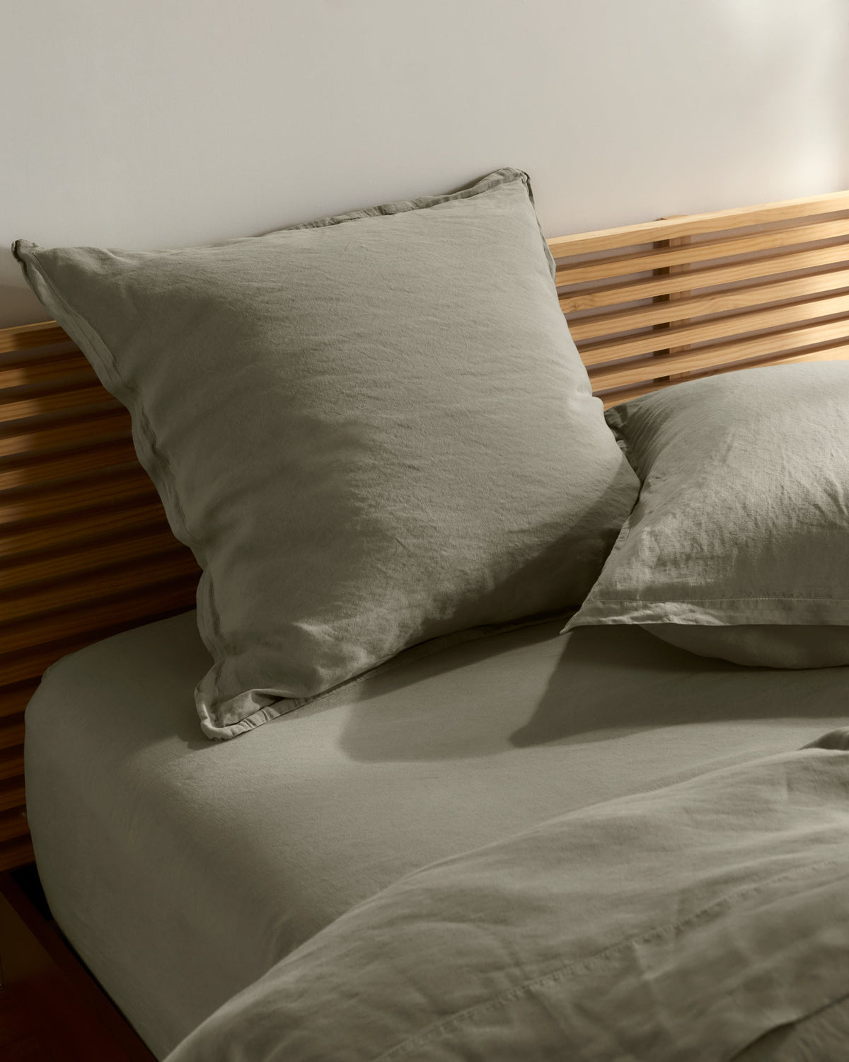 Linen Tencel Euro Sham - FINAL SALE (Moss) - Image 2