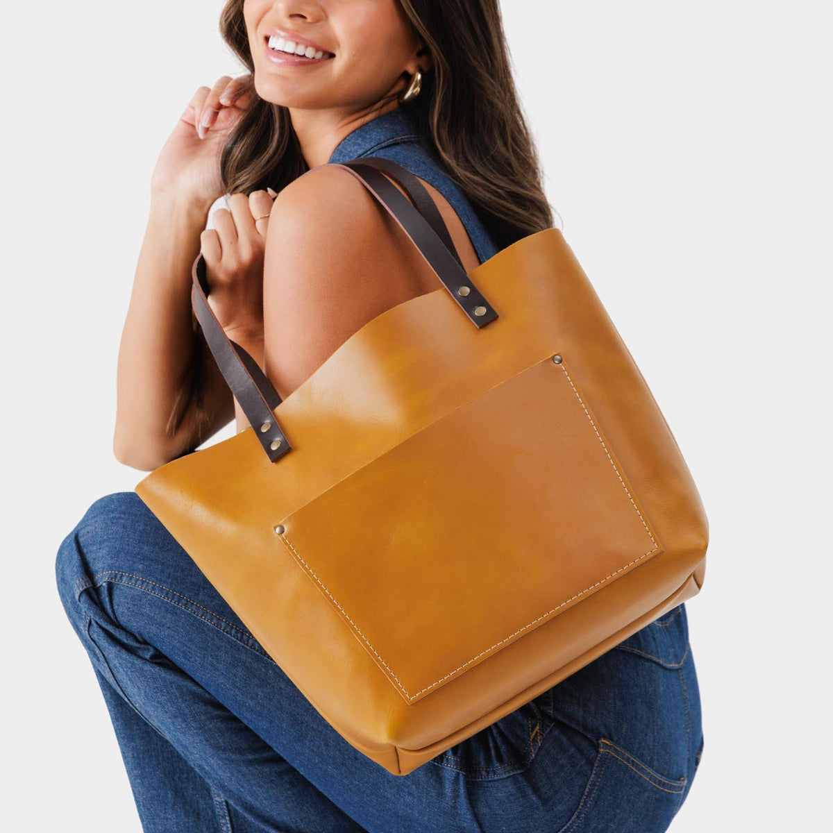 'Almost Perfect' Leather Tote Bag - Image 97