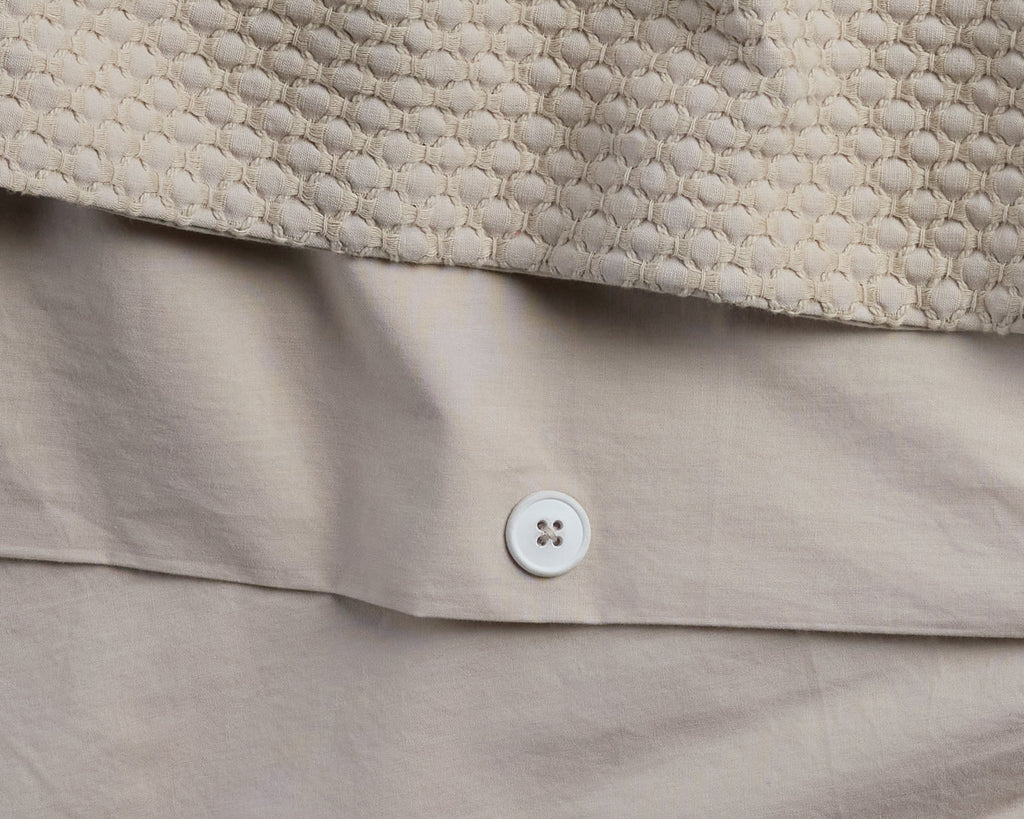 Lattice Cotton Duvet Cover (Bone) - Image 3