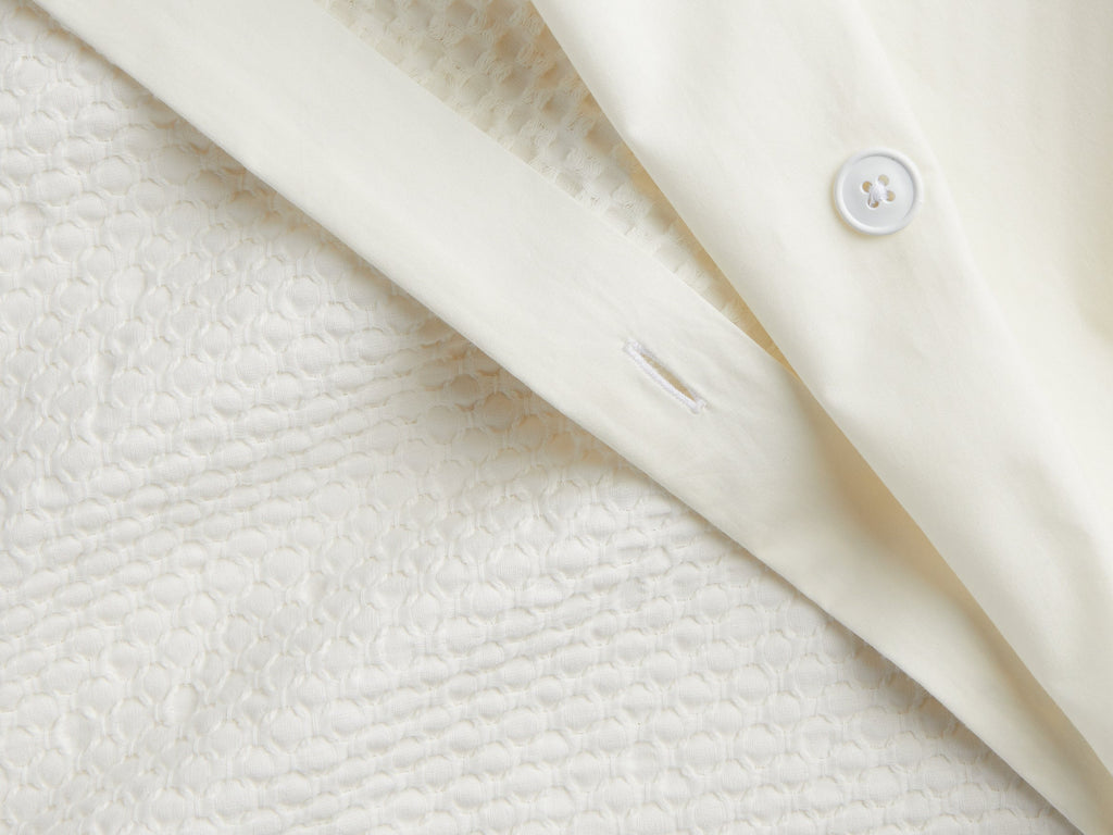 Lattice Cotton Duvet Cover (Cream) - Image 3