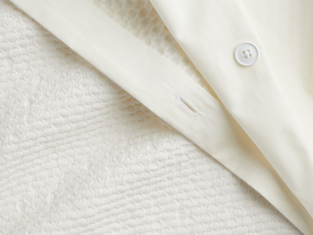 Lattice Cotton Duvet Cover (Cream) - Image 3