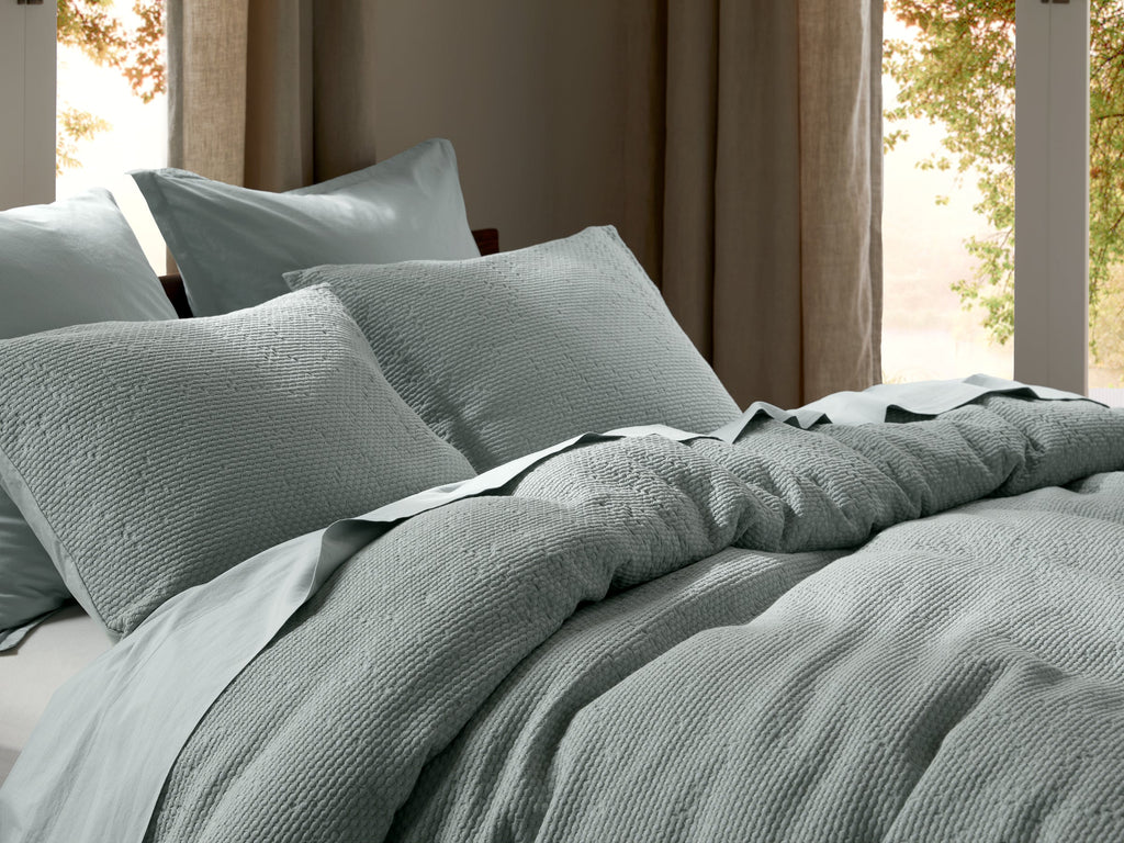 Percale Sham Set - FINAL SALE (Spa) - Image 2