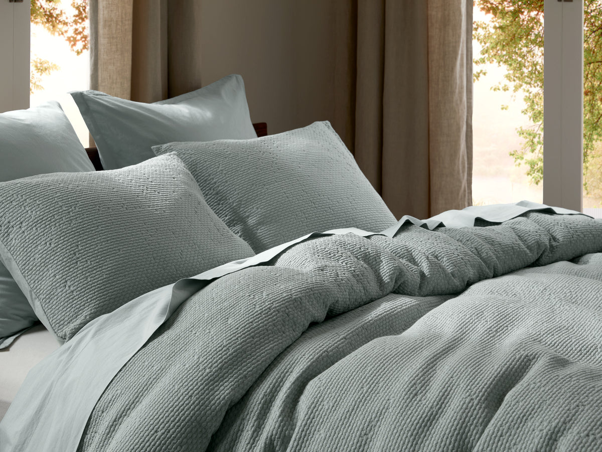 Percale Sham Set - FINAL SALE (Spa) - Image 2