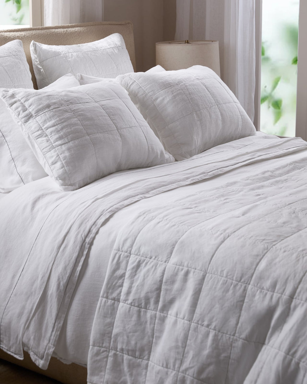 Linen Box Quilt (White) - Image 4