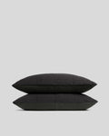 Linen Box Quilted Sham Set (Onyx)