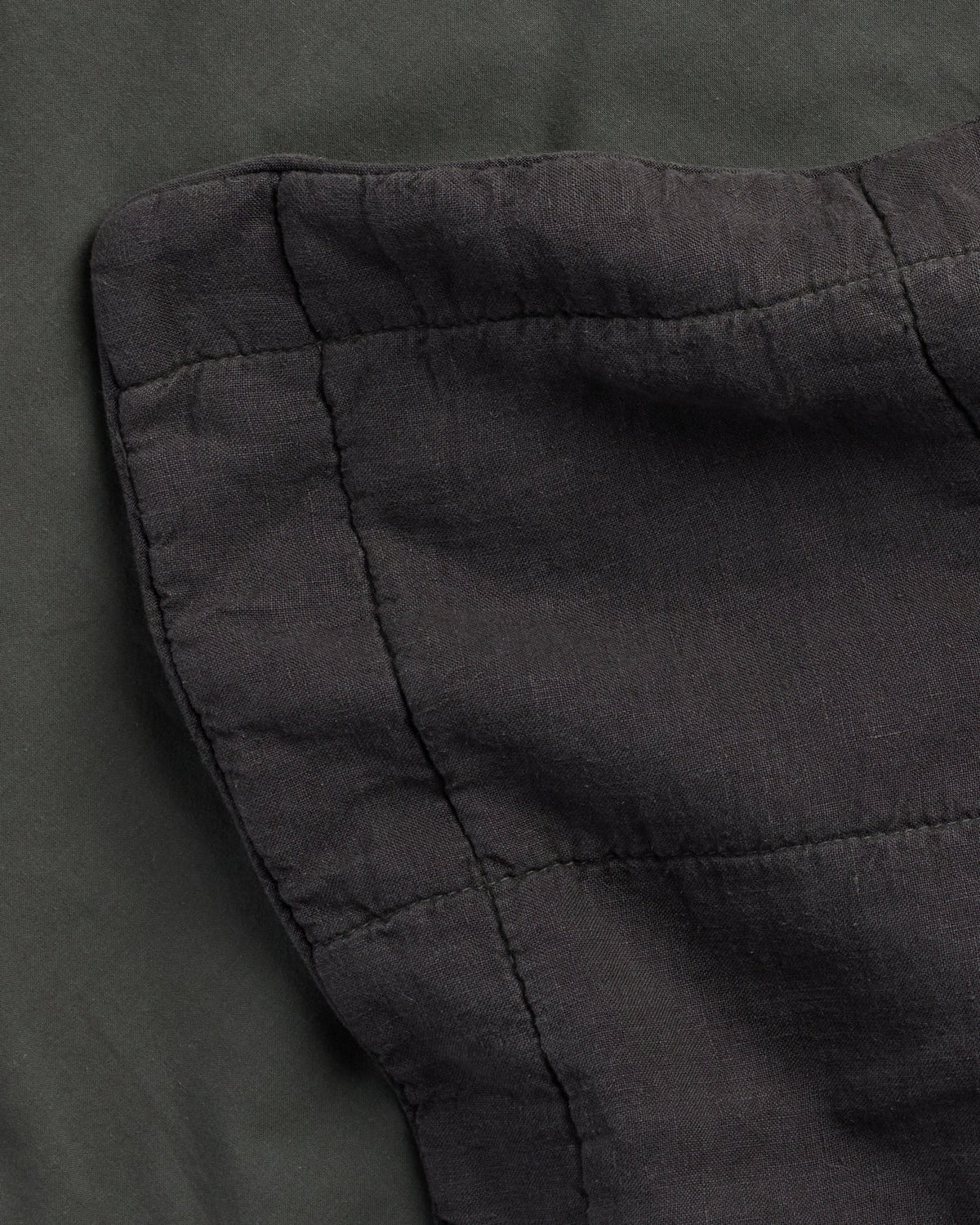 Linen Box Quilted Sham Set (Onyx) - Image 3