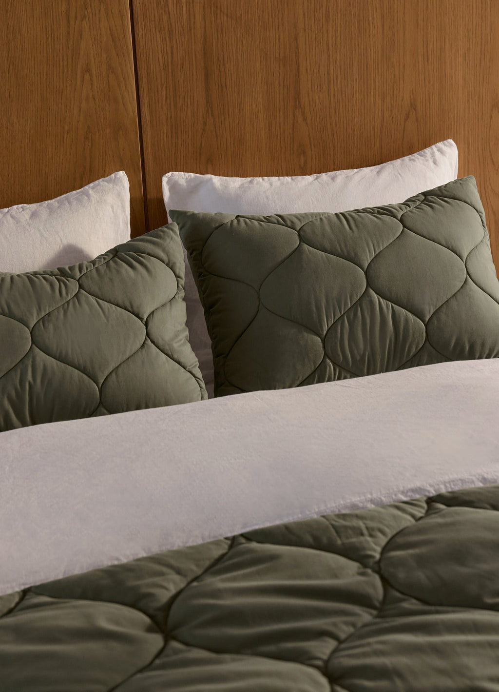 Cotton Drift Sham Set (Thyme) - Image 2