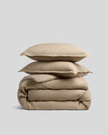 Linen Duvet Cover Set - Toast K/CK