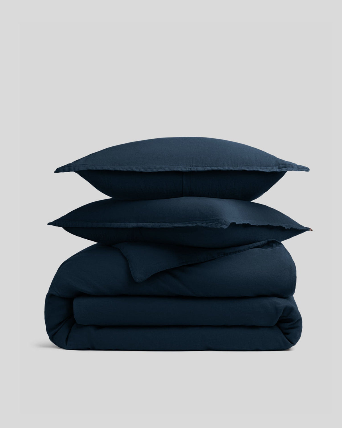 Linen Duvet Cover Set - Ink K/CK