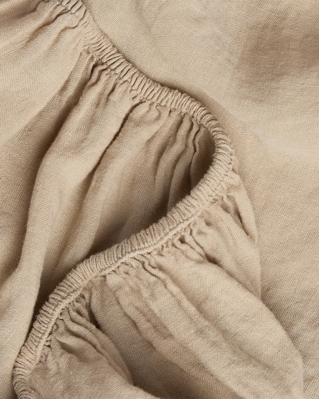 Linen Fitted Sheet (Toast) - Image 3