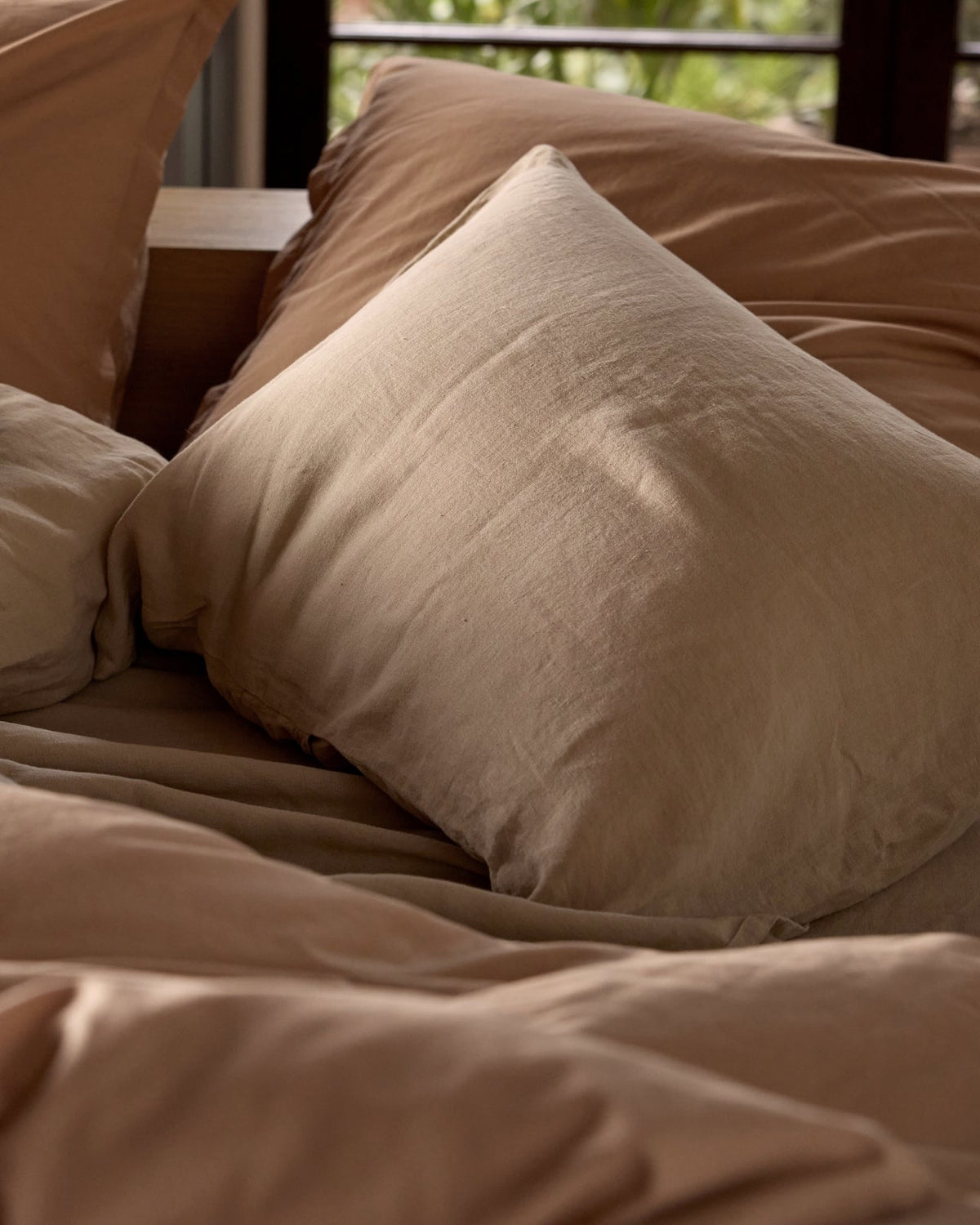 Linen Pillowcase Set (Toast) - Image 2