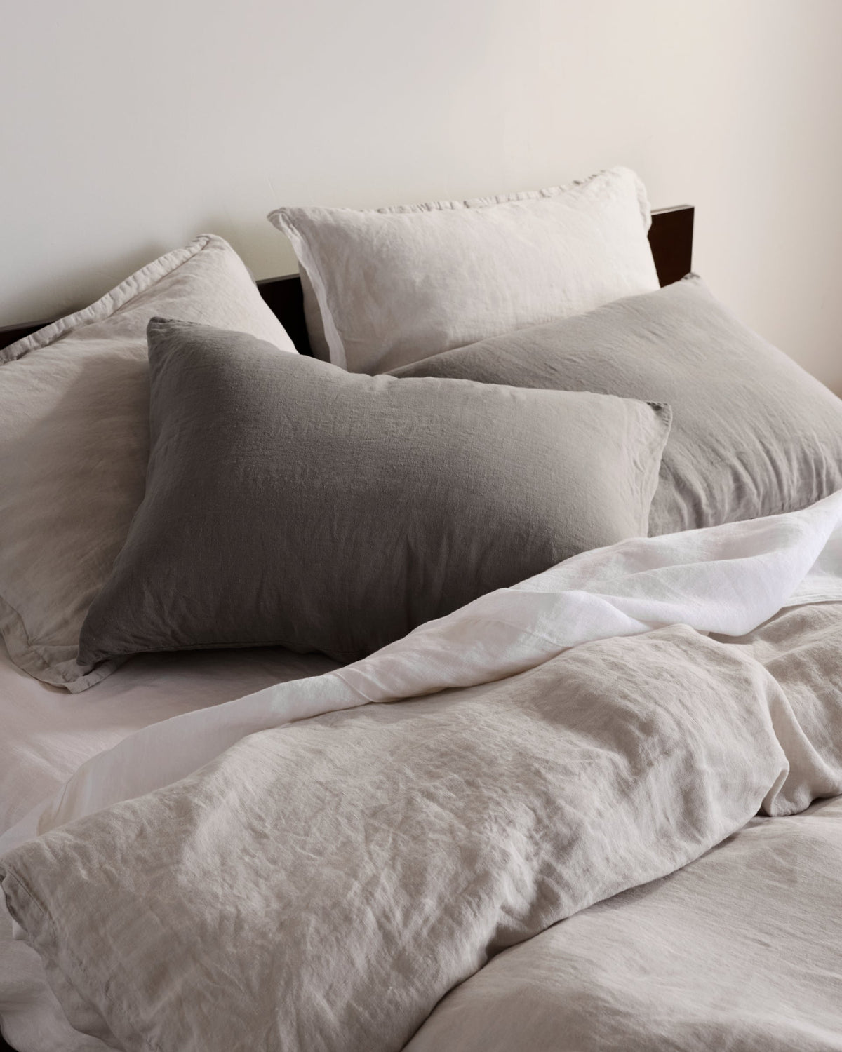 Linen Sham Set (Dove) - Image 5