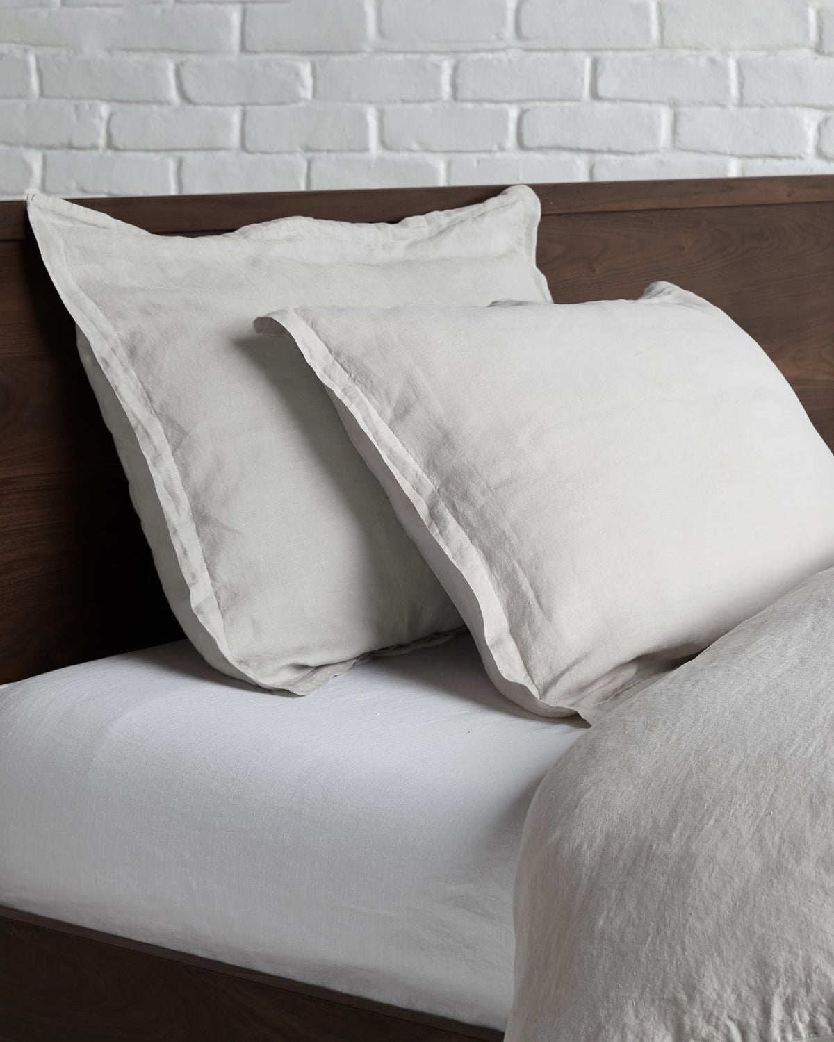 Linen Sham Set (Bone) - Image 2