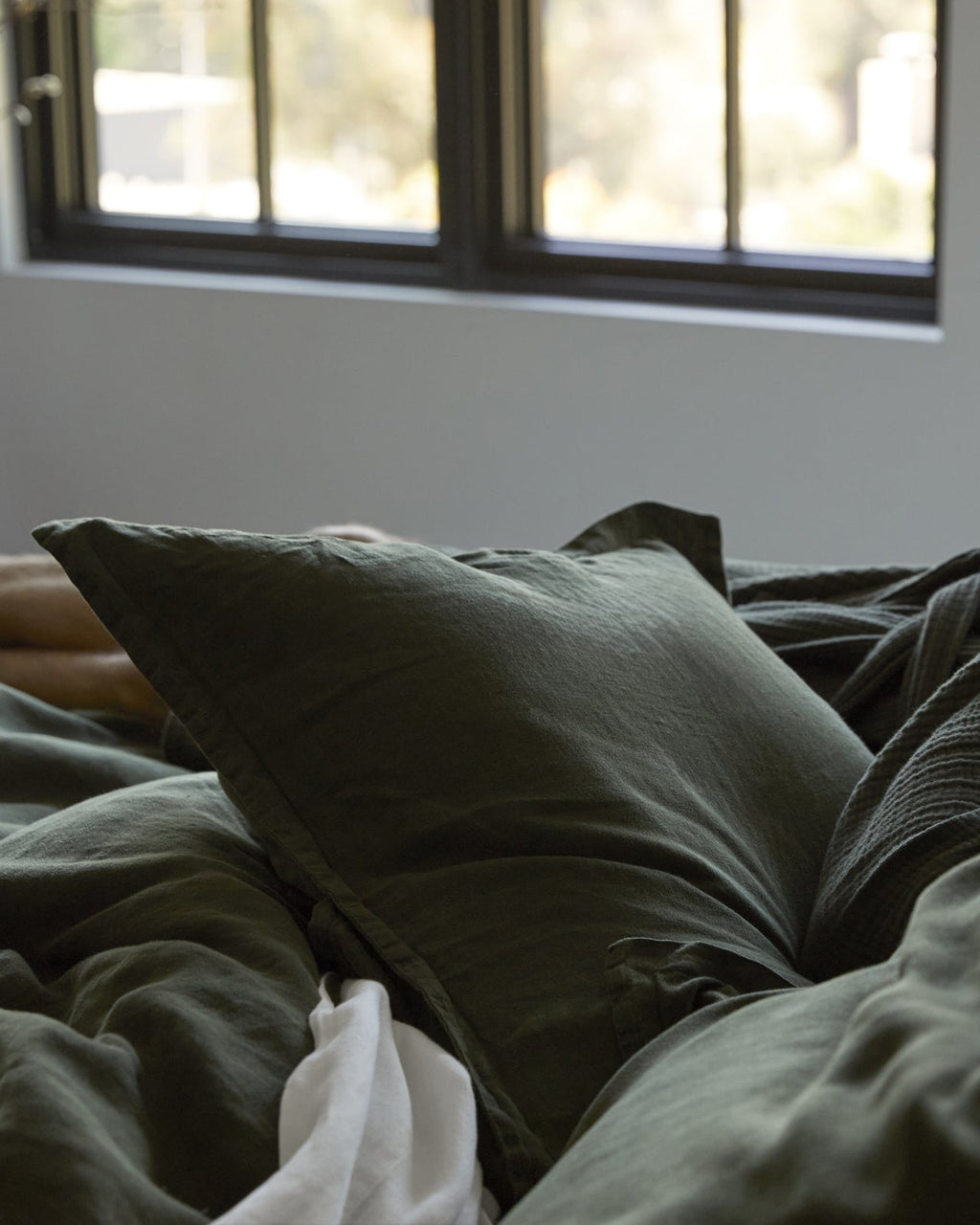 Linen Sham Set (Evergreen) - Image 4
