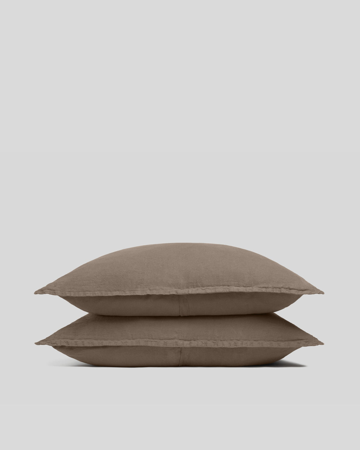 Linen Sham Set (Warm Grey)
