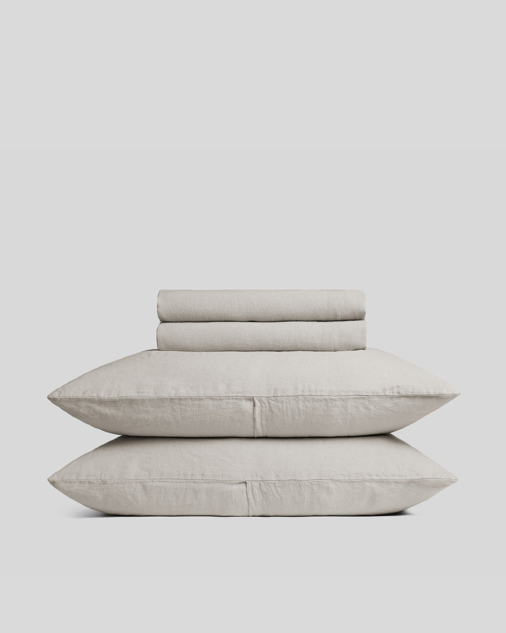 Linen Sheet Set - Dove K/CK