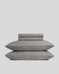 Linen Sheet Set - Pebble K/CK