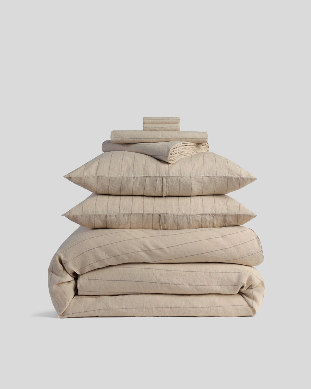 Linen Bundle - Bone Stripe K/CK