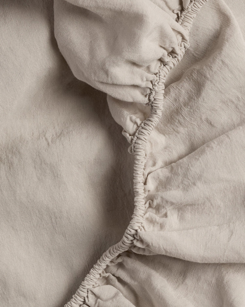 Linen Tencel Fitted Sheet (Bone) - Image 3