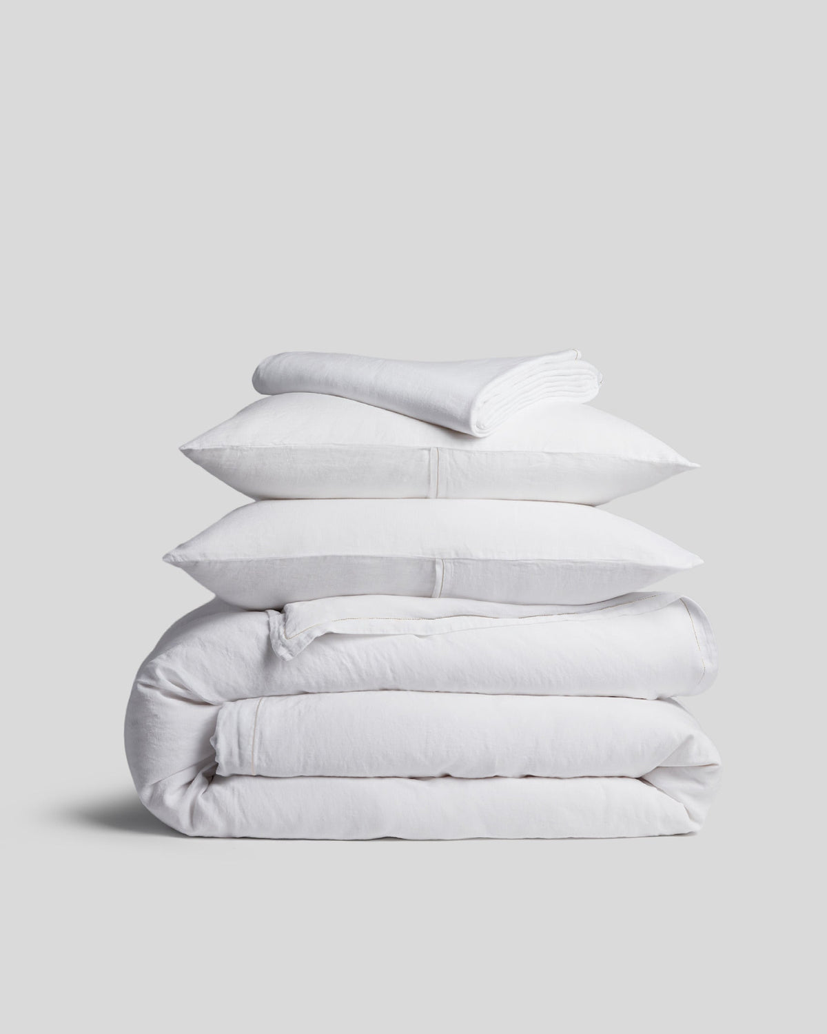 Linen Tencel Venice Set - White K/CK