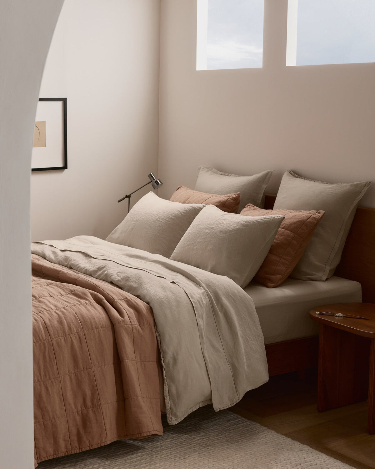 Linen Tencel Pillowcase Set (Bone) - Image 4